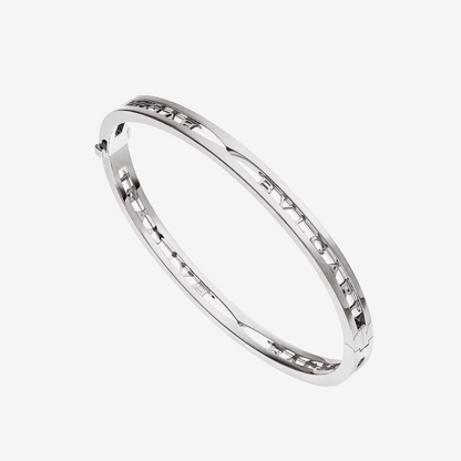 [ECHO ]ZERO 1 SPIRAL LOGO SILVER BRACELET