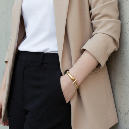[Echo Fine]Myrna Chained Gold Bangle