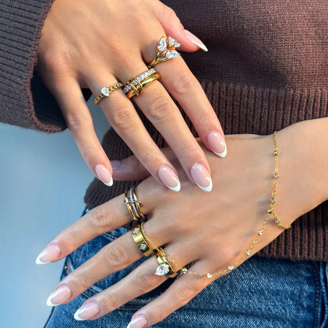 [Echo Fine]Chastity Diamond Ring Stack