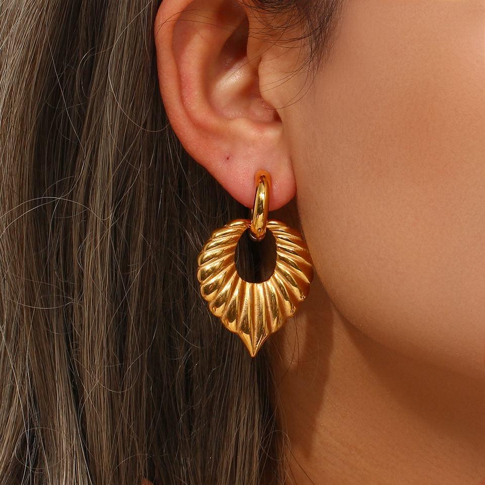 [Echo Fine]Penelope Leaf Earrings