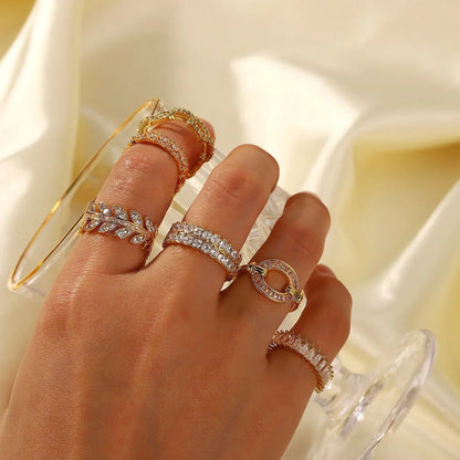 [Echo Fine]Cassandra Studded Gold Ring