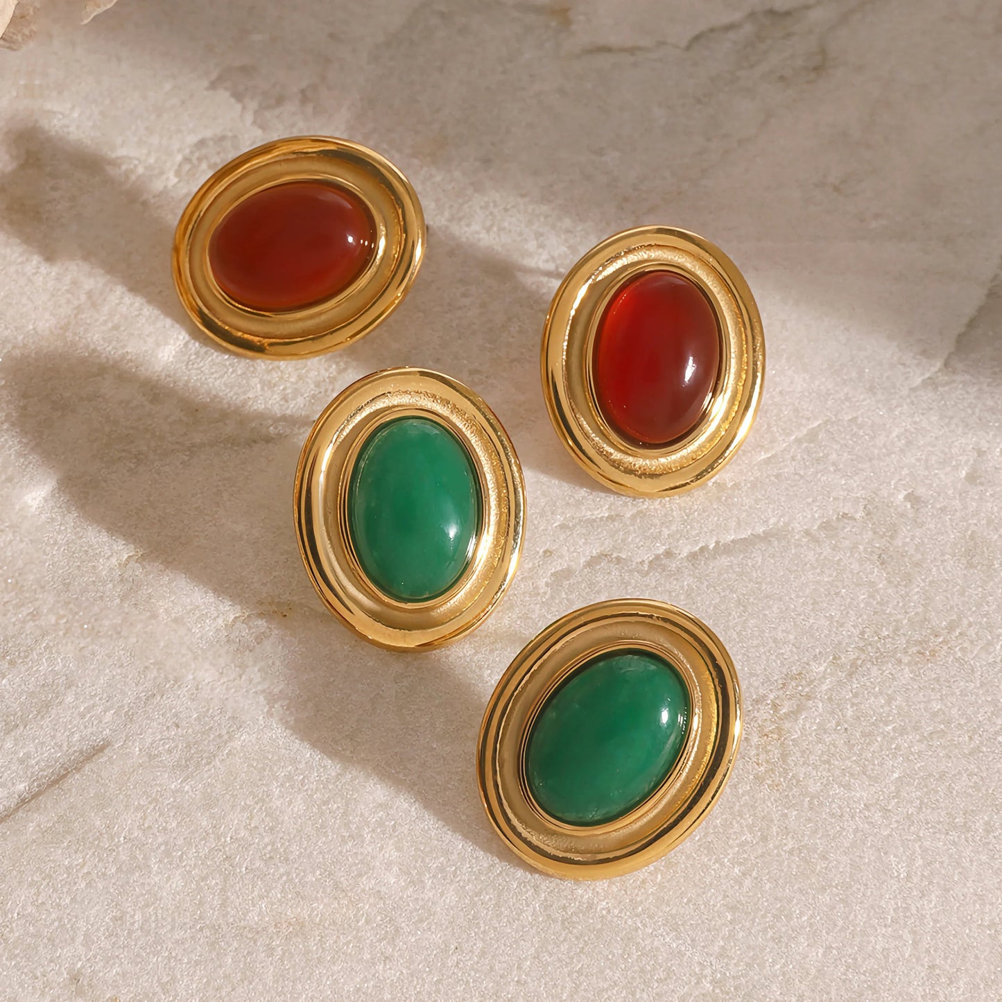 [Echo Fine]Fresca Gemstone Earrings
