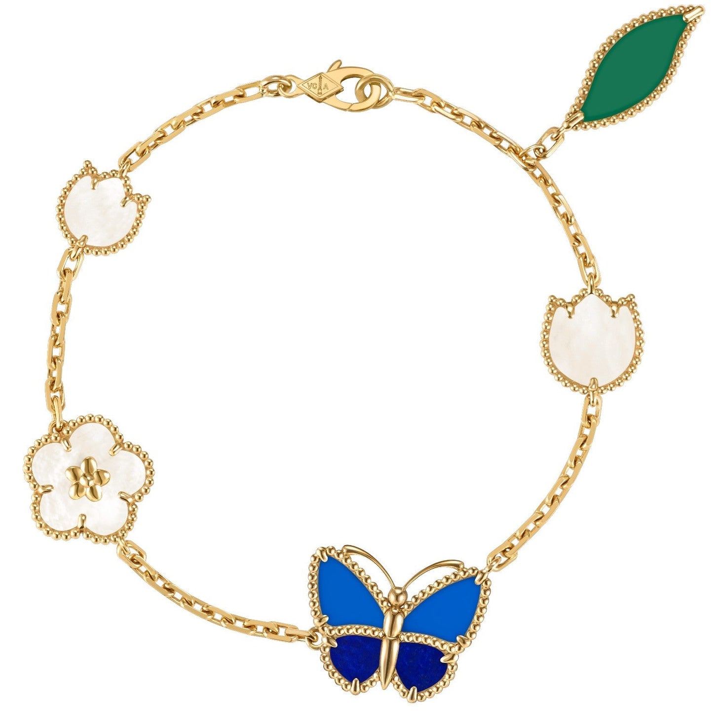 [ECHO]LUCKY SPRING BUTTERFLY 5 MOTIF BRACELET