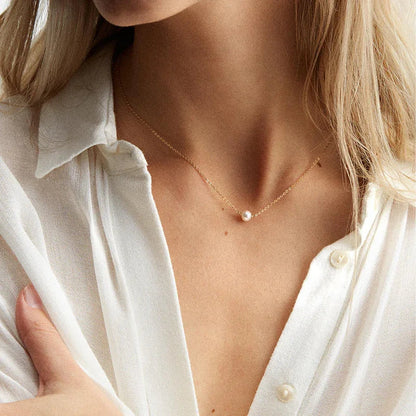 [Echo Fine]Isla Gold Pearl Necklace