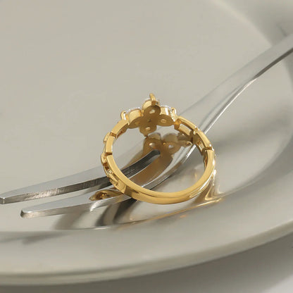 [Echo Fine]Clestine Diamond Petal Ring