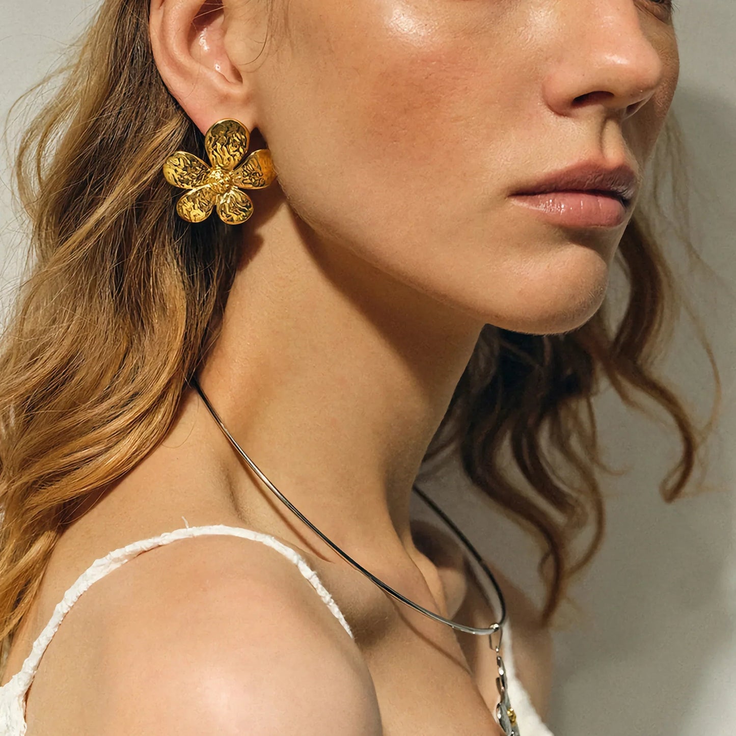 [Echo Fine]Daisy Gold Earrings