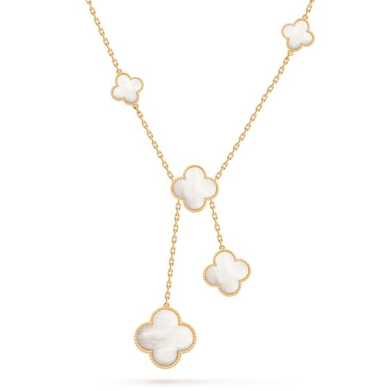 [ECHO ]CLOVER MOTHER OF PEARL NECKLACE 6 MOTIF