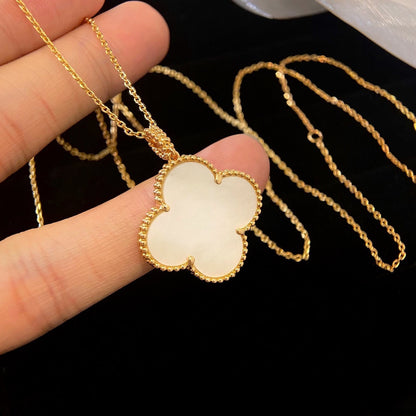 [ECHO ]CLOVER 25MM MOP LARGE PENDANT NECKLACE