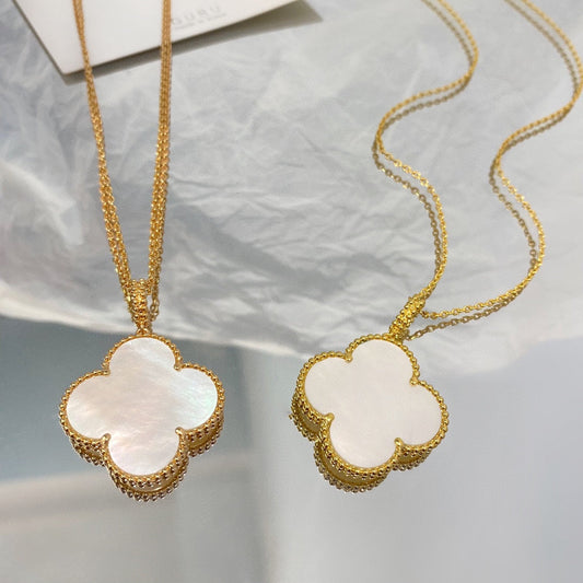 [ECHO ]CLOVER 25MM MOP LARGE PENDANT NECKLACE
