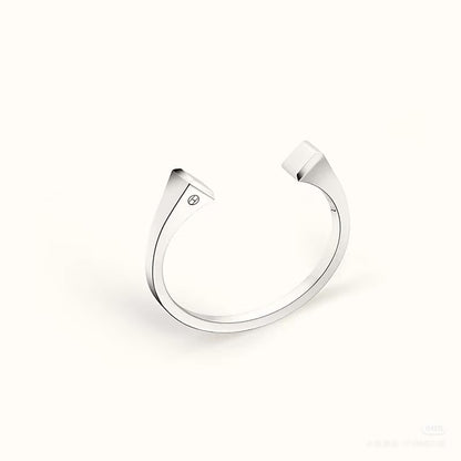 [ECHO ]CLOU DE FORGE SQUARE CONE STUDS OPEN CUFF ONE SIZE