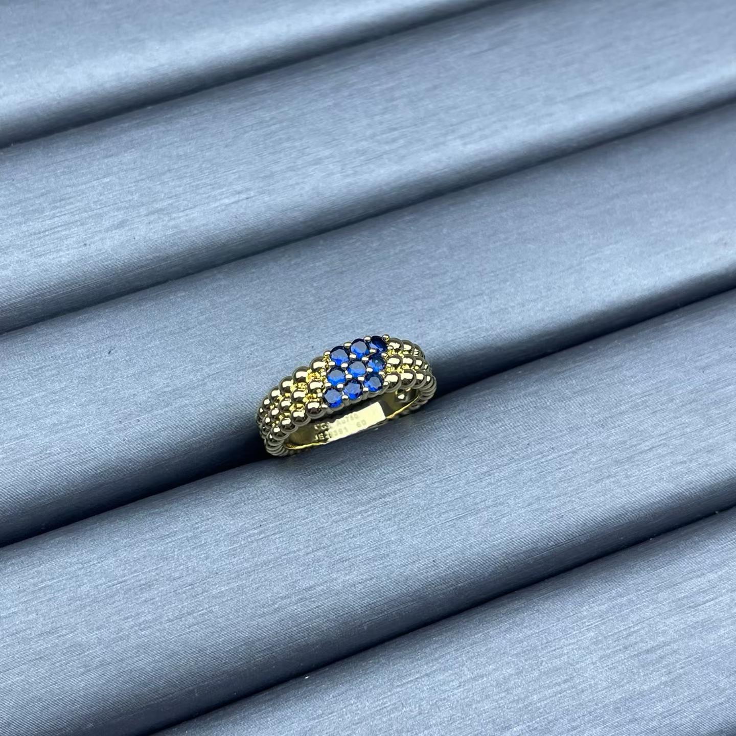 [ECHO ]CNARROW BEADED RING WITH DIAMONDS