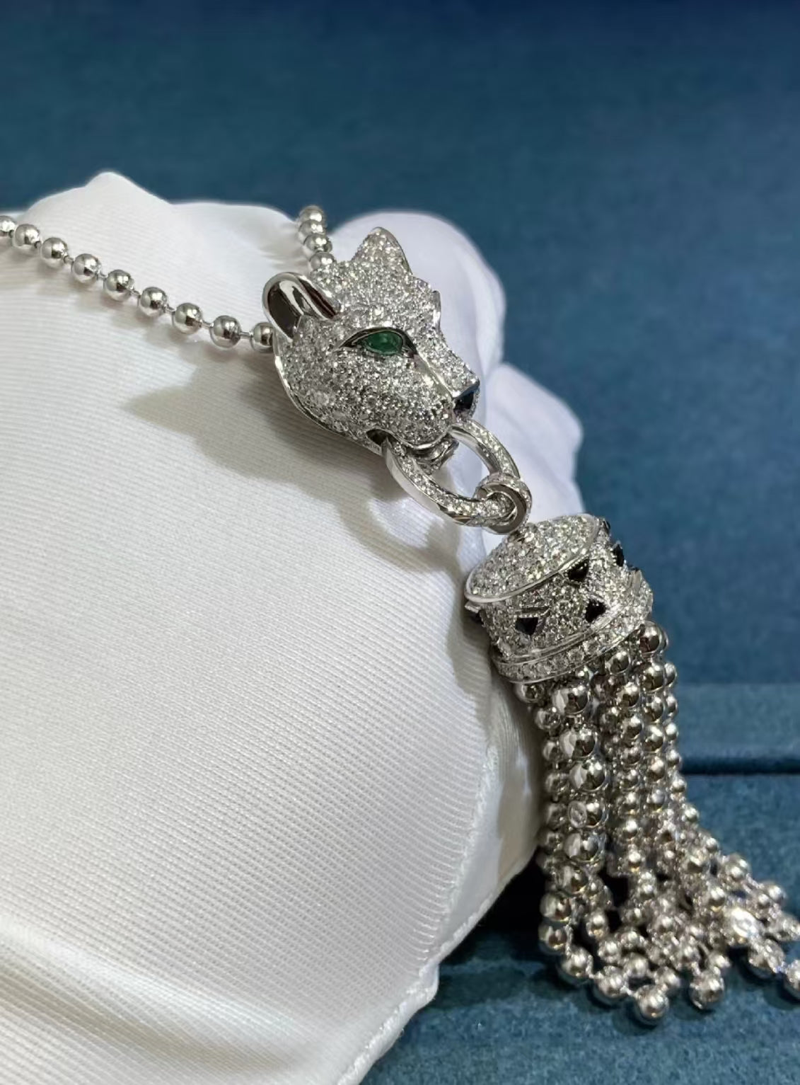 [ECHO ]TASSEL LEOPARD NECKLACE