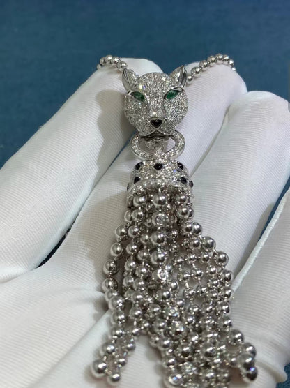 [ECHO ]TASSEL LEOPARD NECKLACE