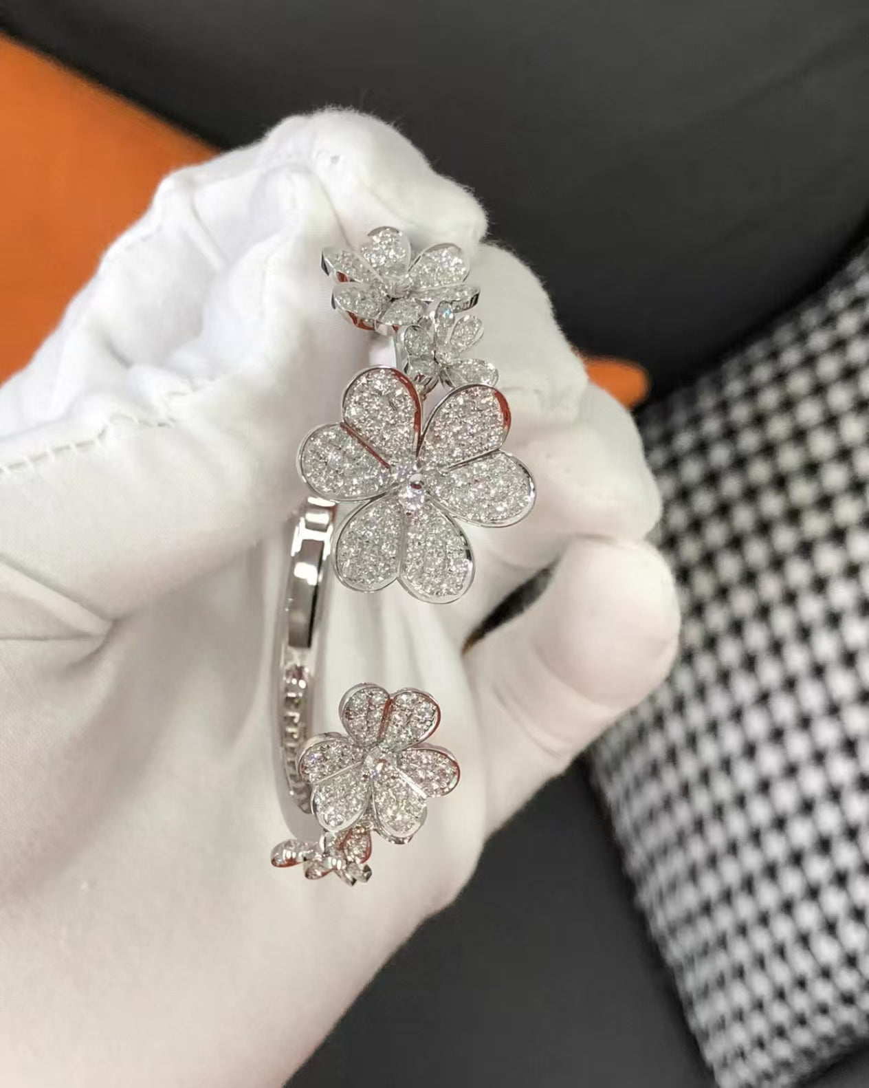 [ECHO ]CLOVER 7 CLOVER SILVER MOTIF BRACELET