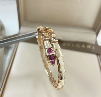 [ECHO ]NEW ！SERPENTI BRACELET DIAMONDS PINK GOLD