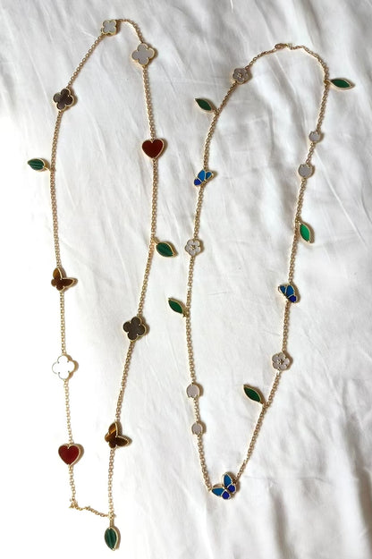 [ECHO ]LUCKY SPRING GOLD  MOTIFS  NECKLACE