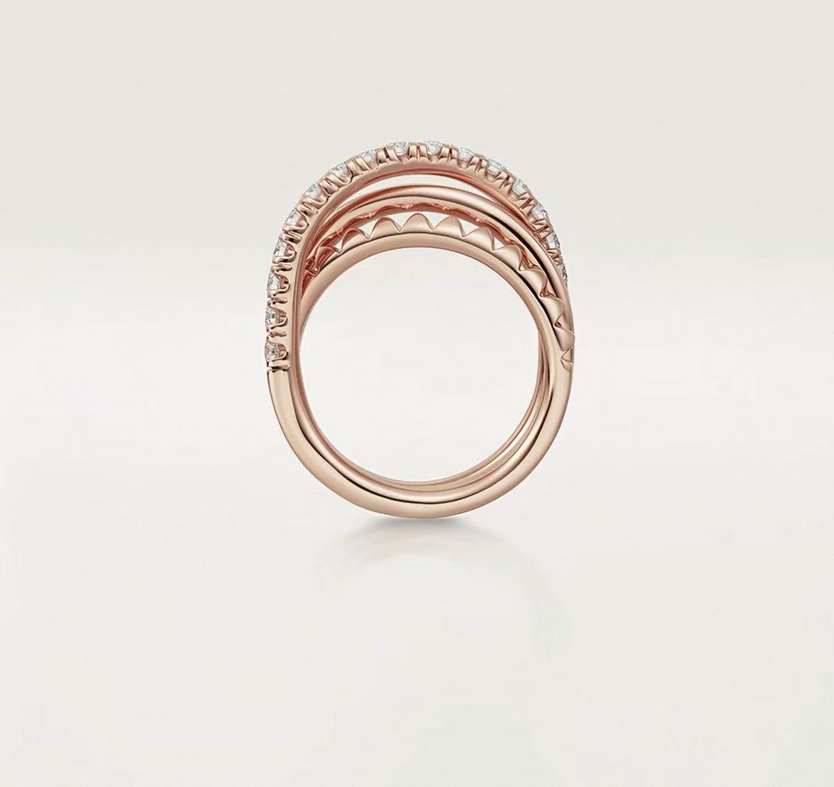 [ECHO]ETINCELLE COLLECTION ROSE GOLD DIAMOND RING