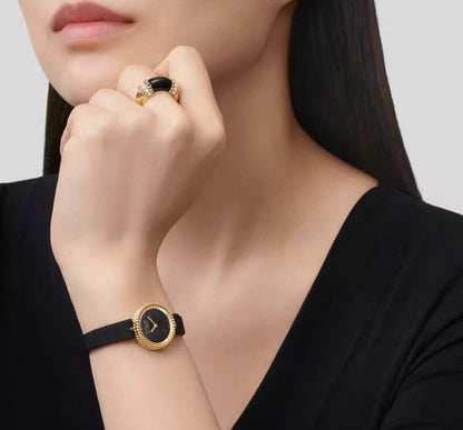 [ECHO]PERLEE COLLECTION 18K YELLOW GOLD MALACHITE DIAMOND RING