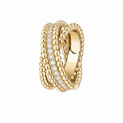 [ECHO]PERLEE COLLECTION YELLOW GOLD WHITE GOLD ROSE GOLD DIAMOND RING