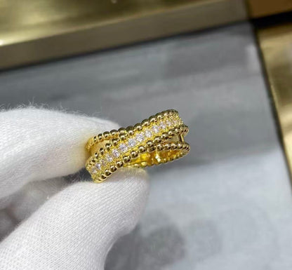 [ECHO]PERLEE COLLECTION YELLOW GOLD WHITE GOLD ROSE GOLD DIAMOND RING