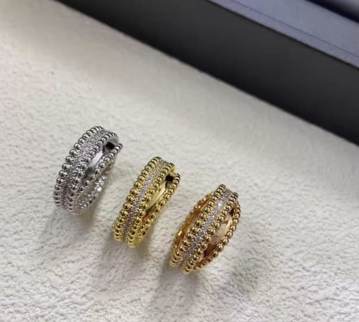 [ECHO]PERLEE COLLECTION YELLOW GOLD WHITE GOLD ROSE GOLD DIAMOND RING