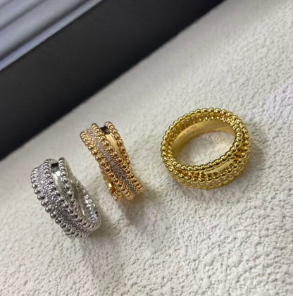 [ECHO]PERLEE COLLECTION YELLOW GOLD WHITE GOLD ROSE GOLD DIAMOND RING