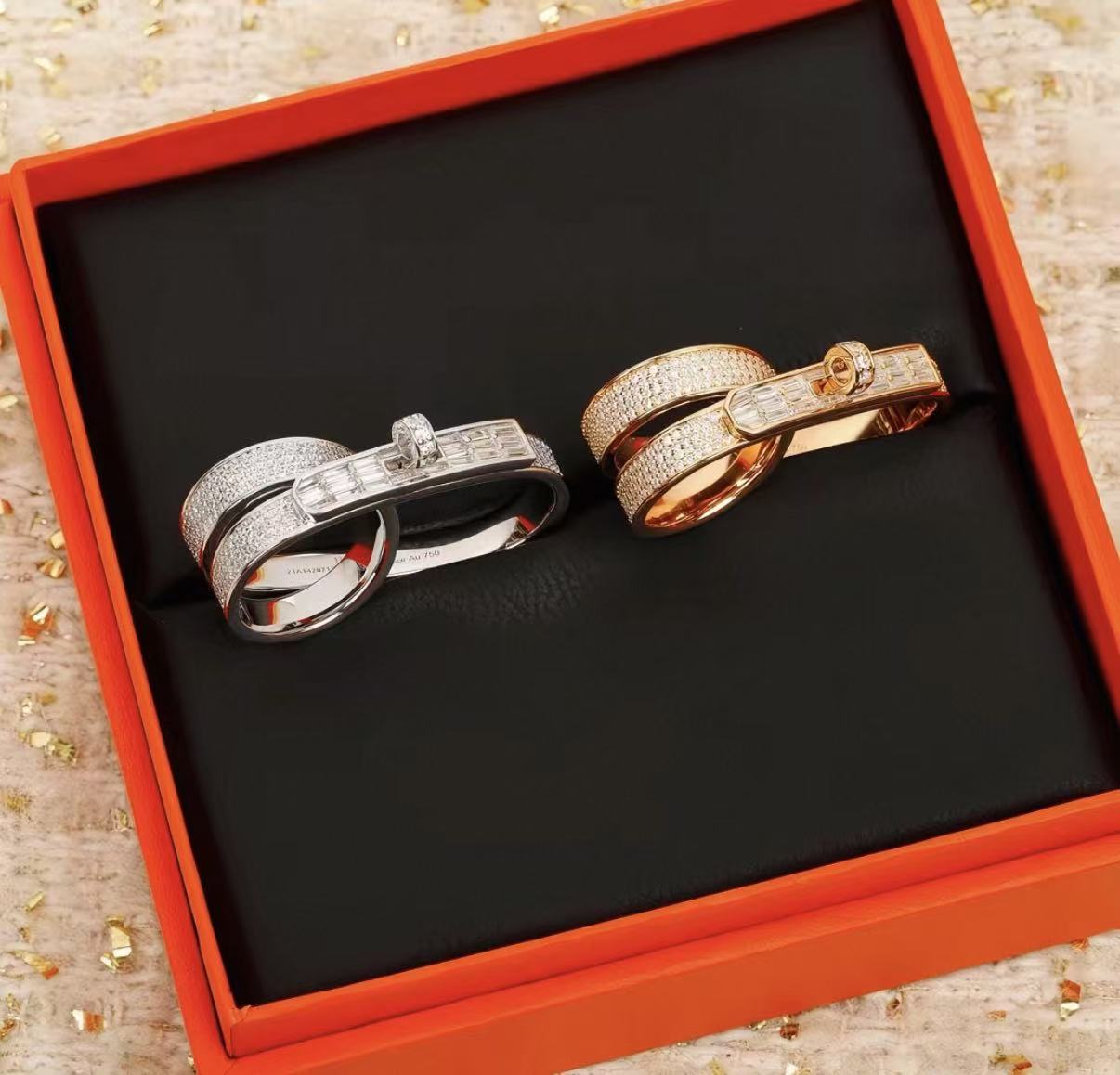 [ECHO ]NEW STYLE FULL CIRCLE DOUBLE DIAMOND RING