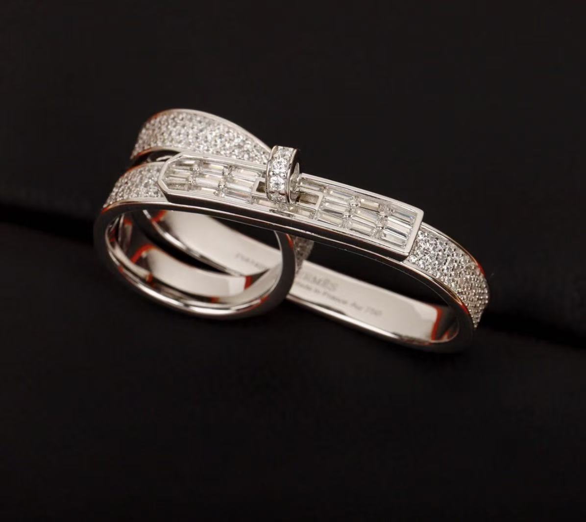 [ECHO ]NEW STYLE FULL CIRCLE DOUBLE DIAMOND RING