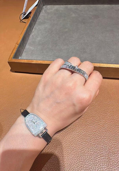 [ECHO ]NEW STYLE FULL CIRCLE DOUBLE DIAMOND RING
