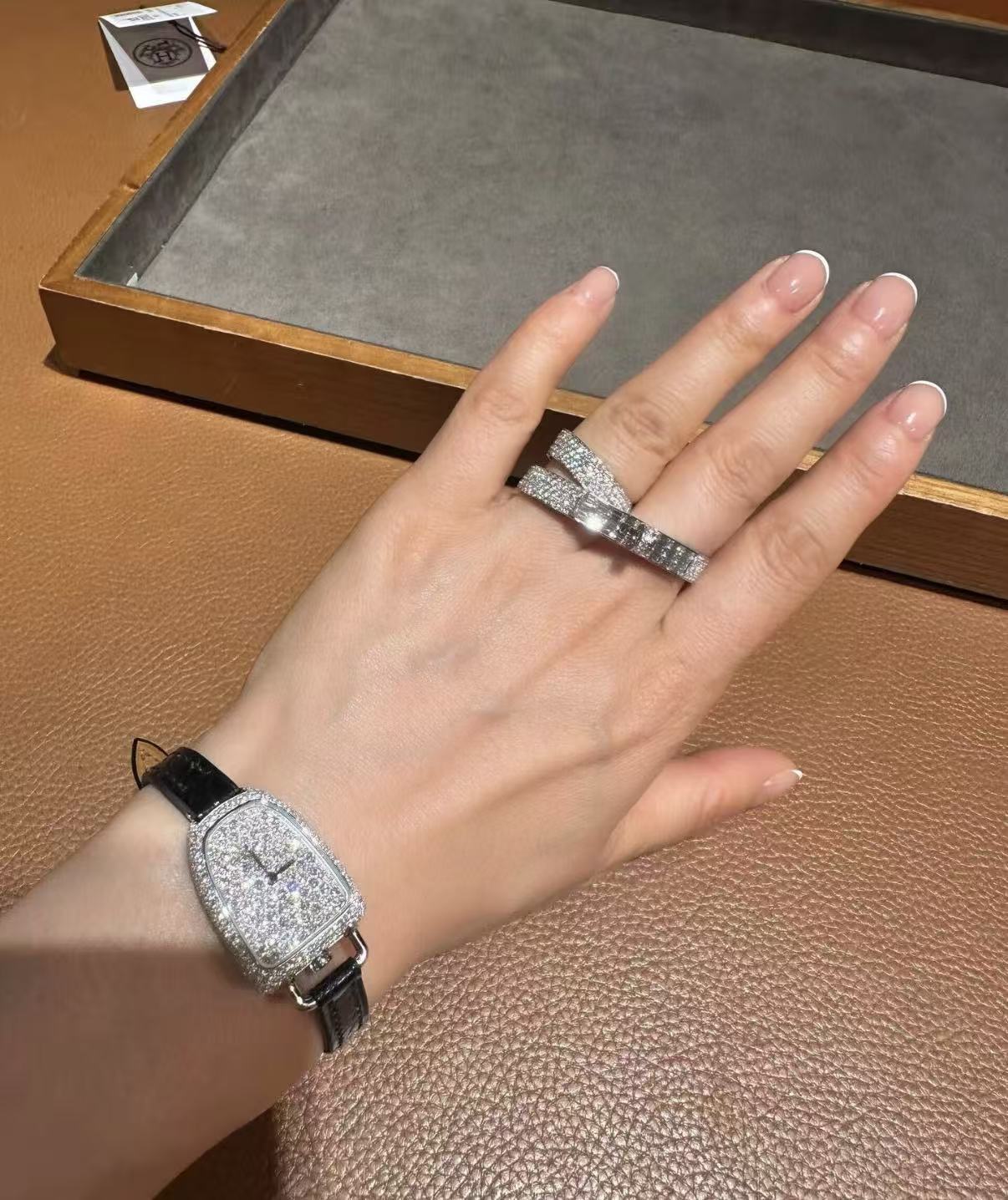 [ECHO ]NEW STYLE FULL CIRCLE DOUBLE DIAMOND RING