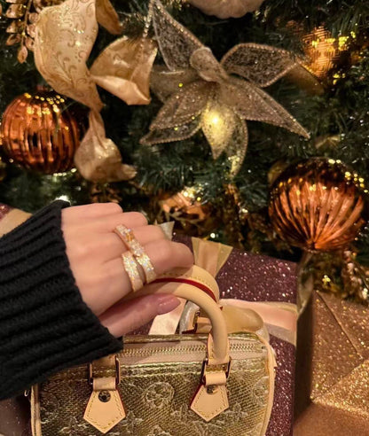 [ECHO ]NEW STYLE FULL CIRCLE DOUBLE DIAMOND RING