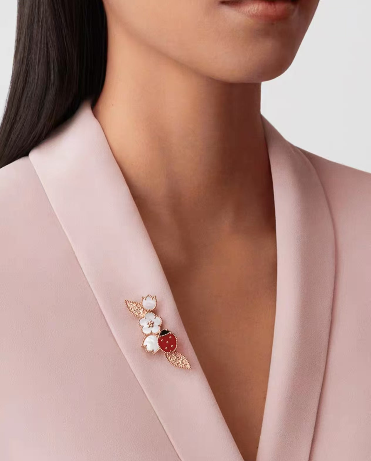 [ECHO]LUCKY SPRING COLLECTION 18K ROSE GOLD BROOCH