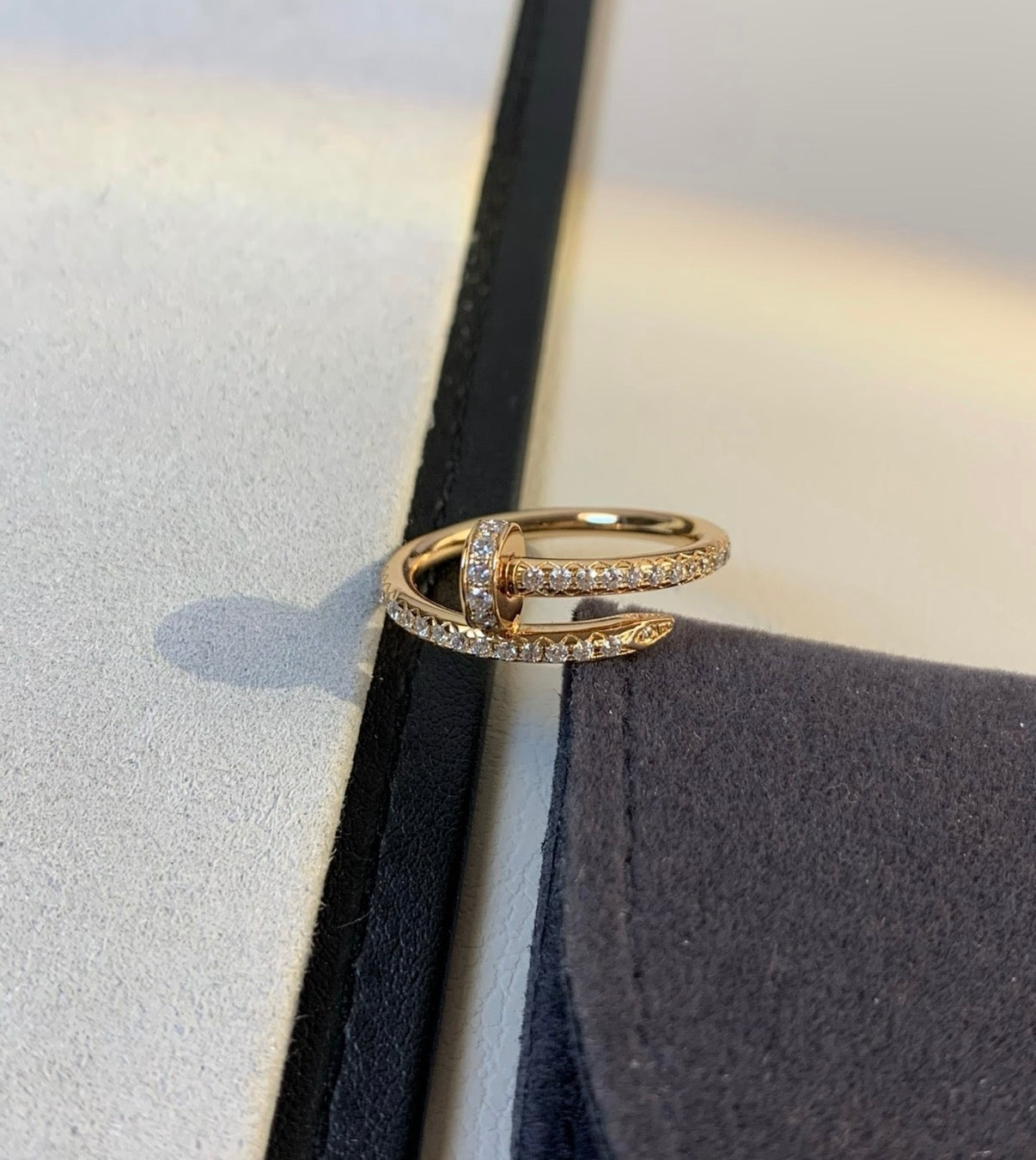 [ECHO ]JUSTE RING 1.8MM GOLD DIAMONDS