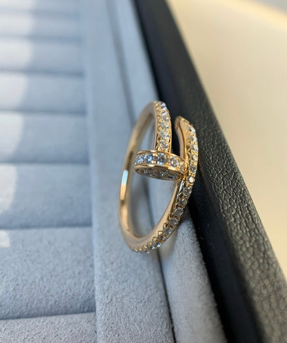 [ECHO ]JUSTE RING 1.8MM GOLD DIAMONDS