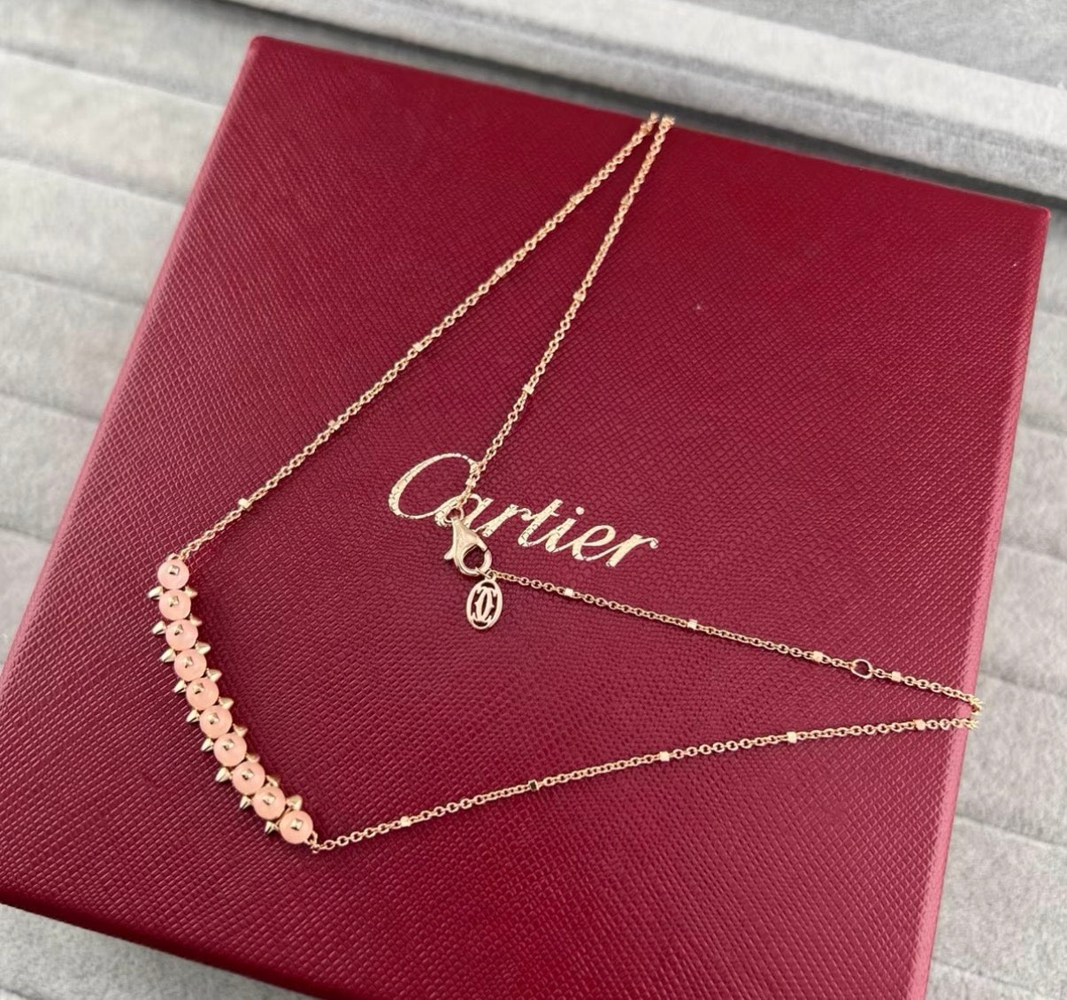 [ECHO ]CLASH COLLECTION AGATE CHALCEDONY STUD NECKLACE