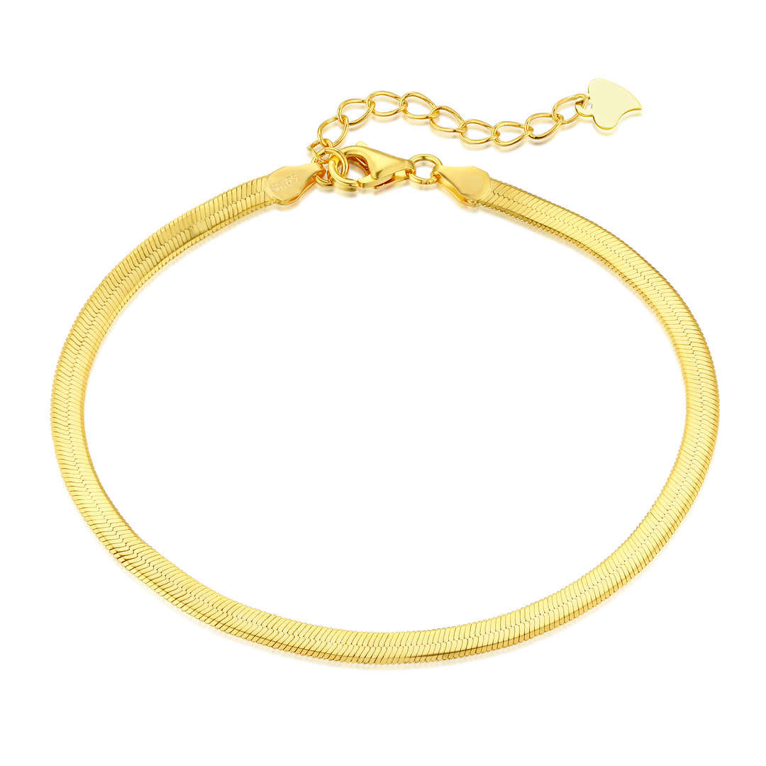 [ECHO ]Flat Snake Bone Chain Blade Necklace