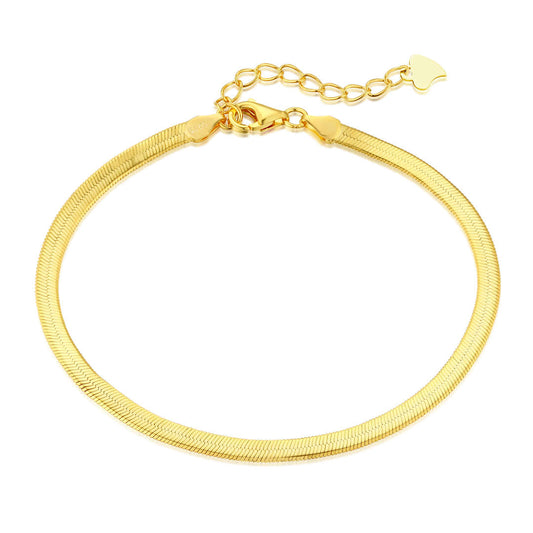 [ECHO ]Flat Snake Bone Chain Blade Necklace