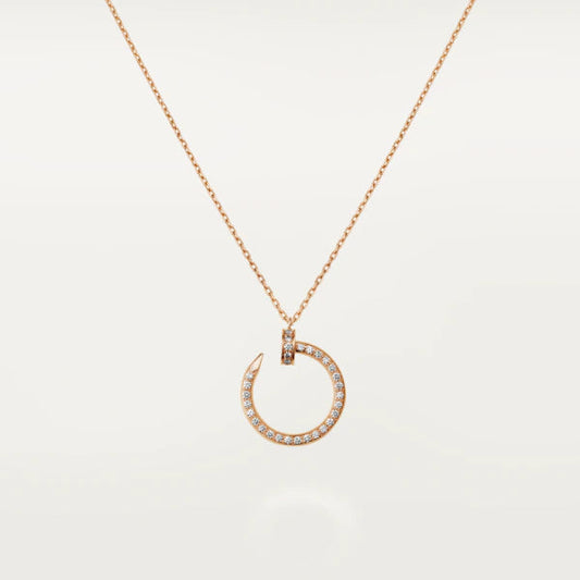 [ECHO ]JUSTE NECKLACE PINK GOLD DIAMONDS
