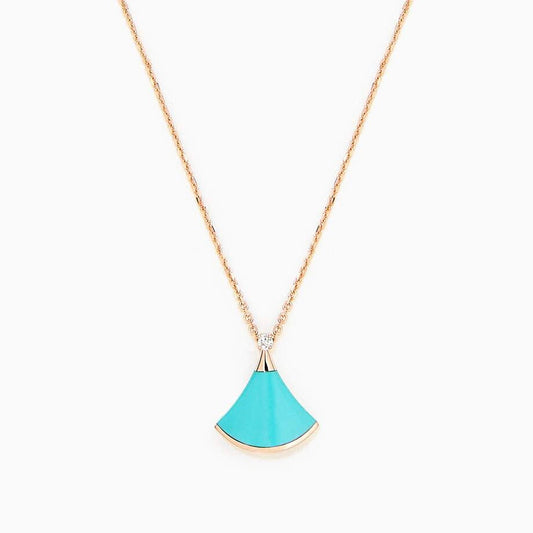 [ECHO ]DREAM NECKLACE TURQUOISE PINK GOLD