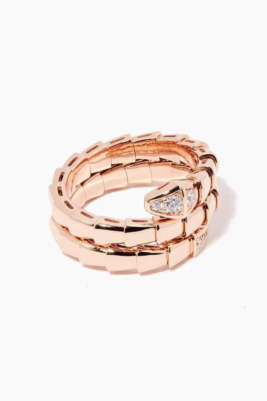 [ECHO ]SERPENTS DOUBLE ROW DIAMOND RING