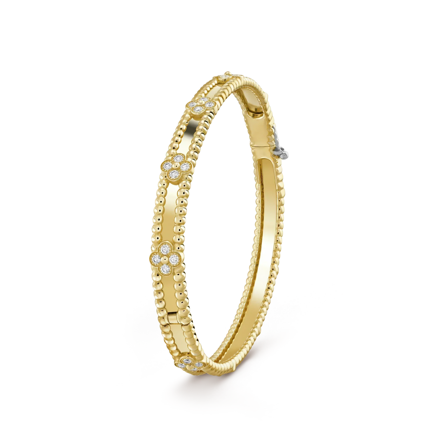 [ECHO ]CLOVER BRACELET 4MM DIAMONDS