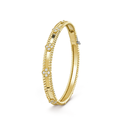 [ECHO ]CLOVER BRACELET 4MM DIAMONDS