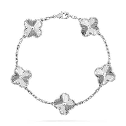 [ECHO ]CLOVER SILVER 5 MOTIFS BRACELET