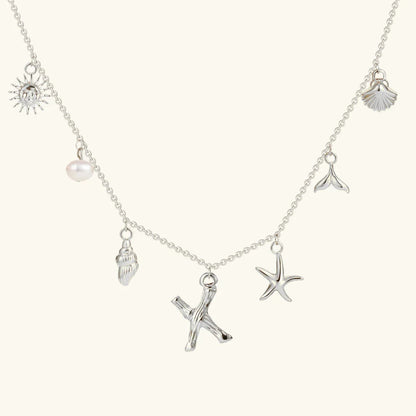 [Echo Fine]Avaria Ocean Initial Necklace