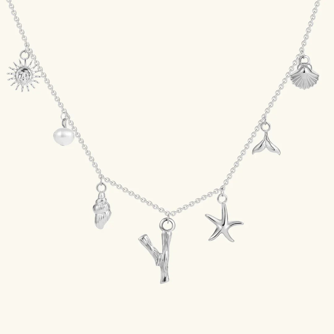 [Echo Fine]Avaria Ocean Initial Necklace