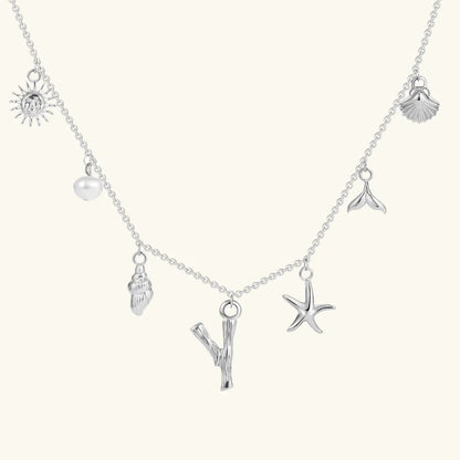 [Echo Fine]Avaria Ocean Initial Necklace