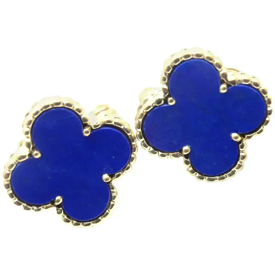 [ECHO ]CLOVER MINI 9.5MM TURQUOISE EARRINGS