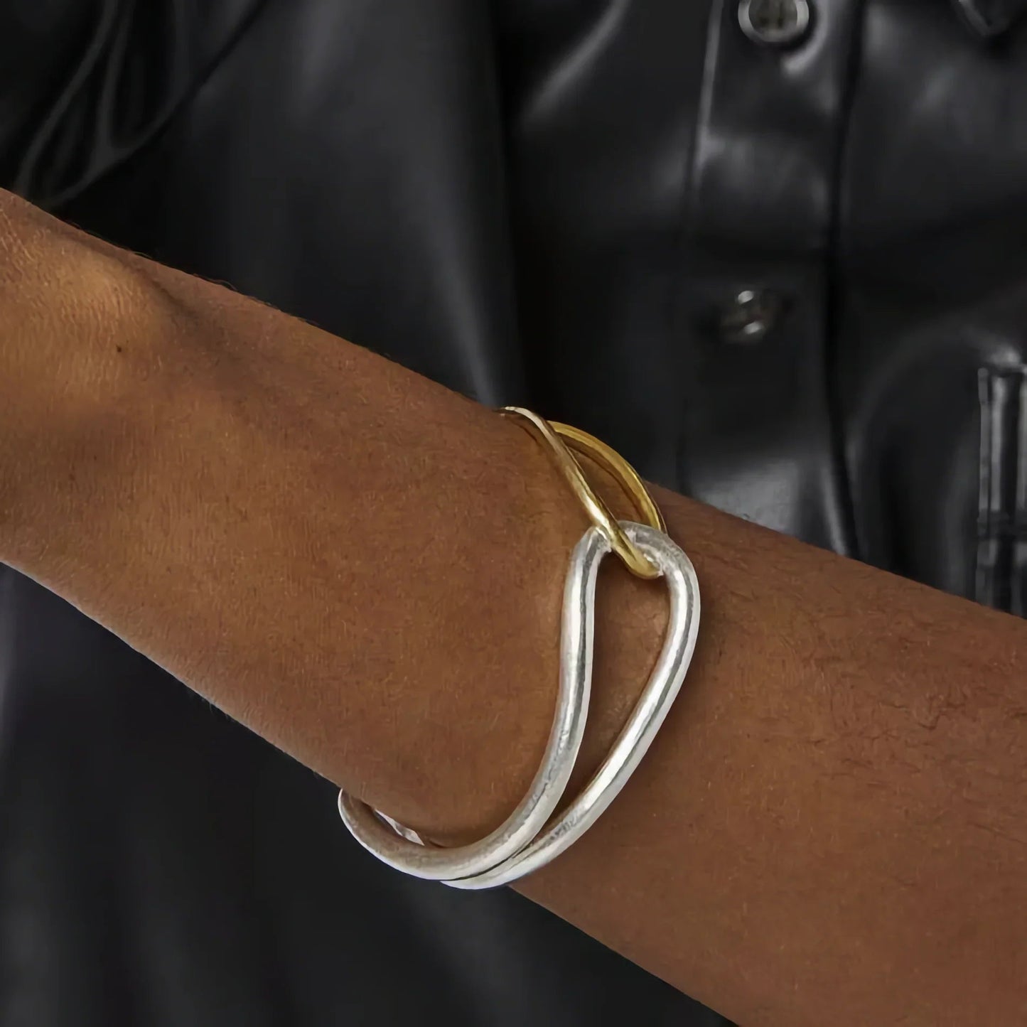 [Echo Fine]Noria Two Tone Gold Bangle