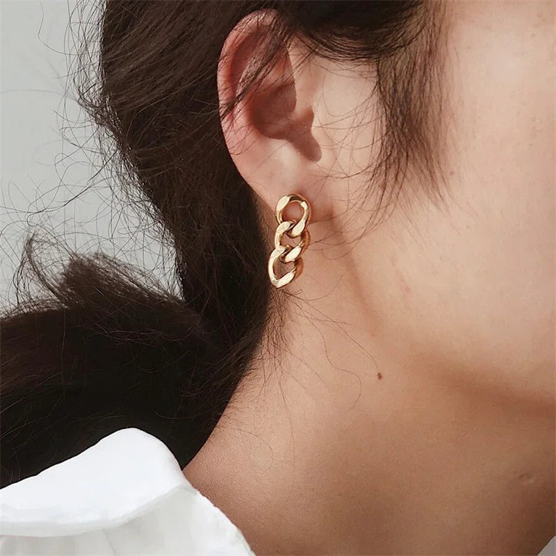 [Echo Fine]Giselle Gold Chain Earring