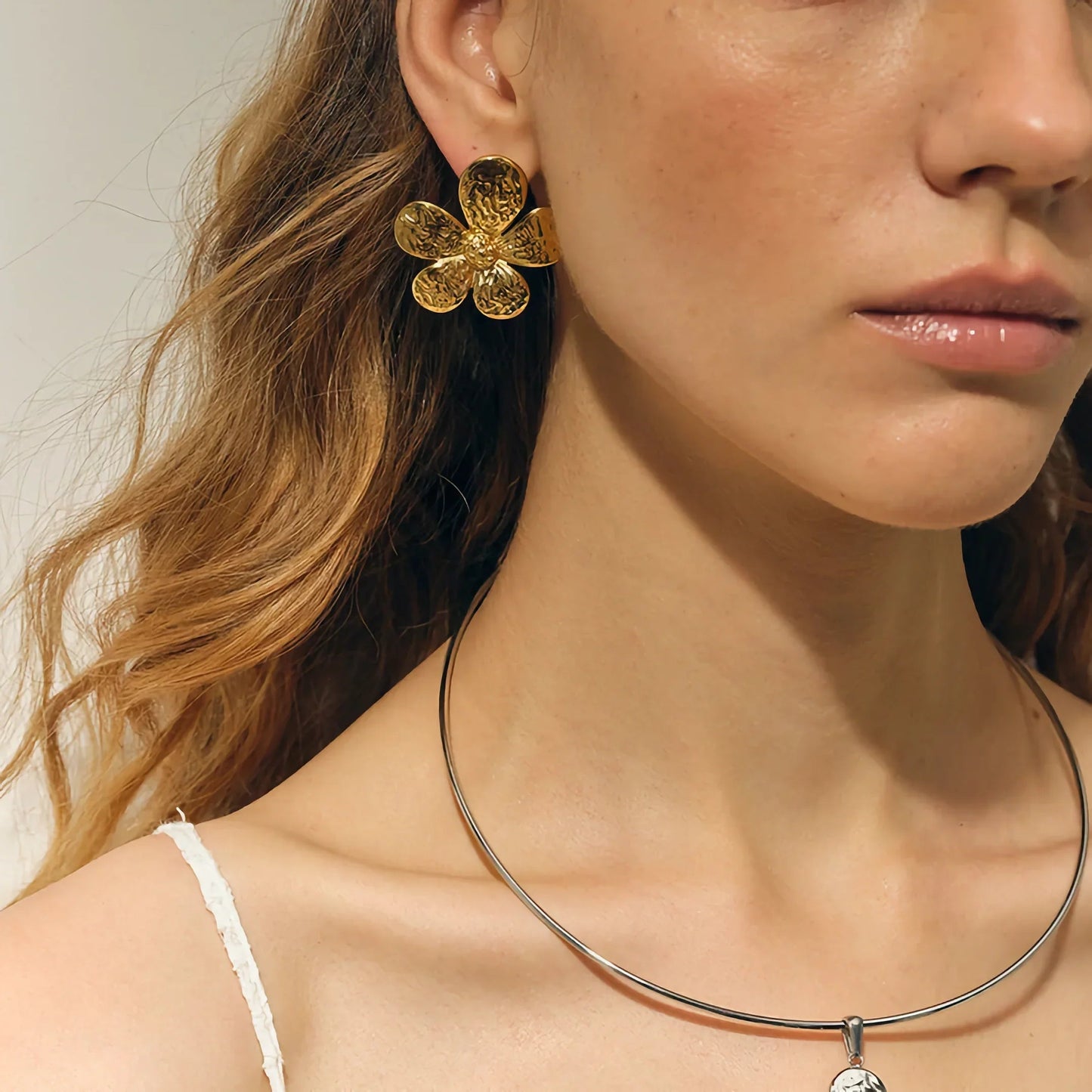 [Echo Fine]Daisy Gold Earrings
